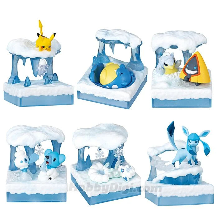 [Re-Ment] Pokemon World 3 Frozen Snow Field 6pcs Complete Box