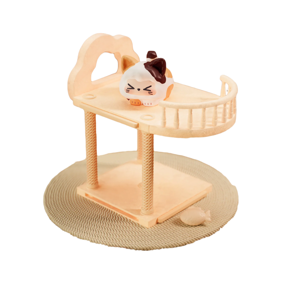 小物 kiki HeyDolls KIKI Cat Condo Series Blind Box Cat Tree Apartment