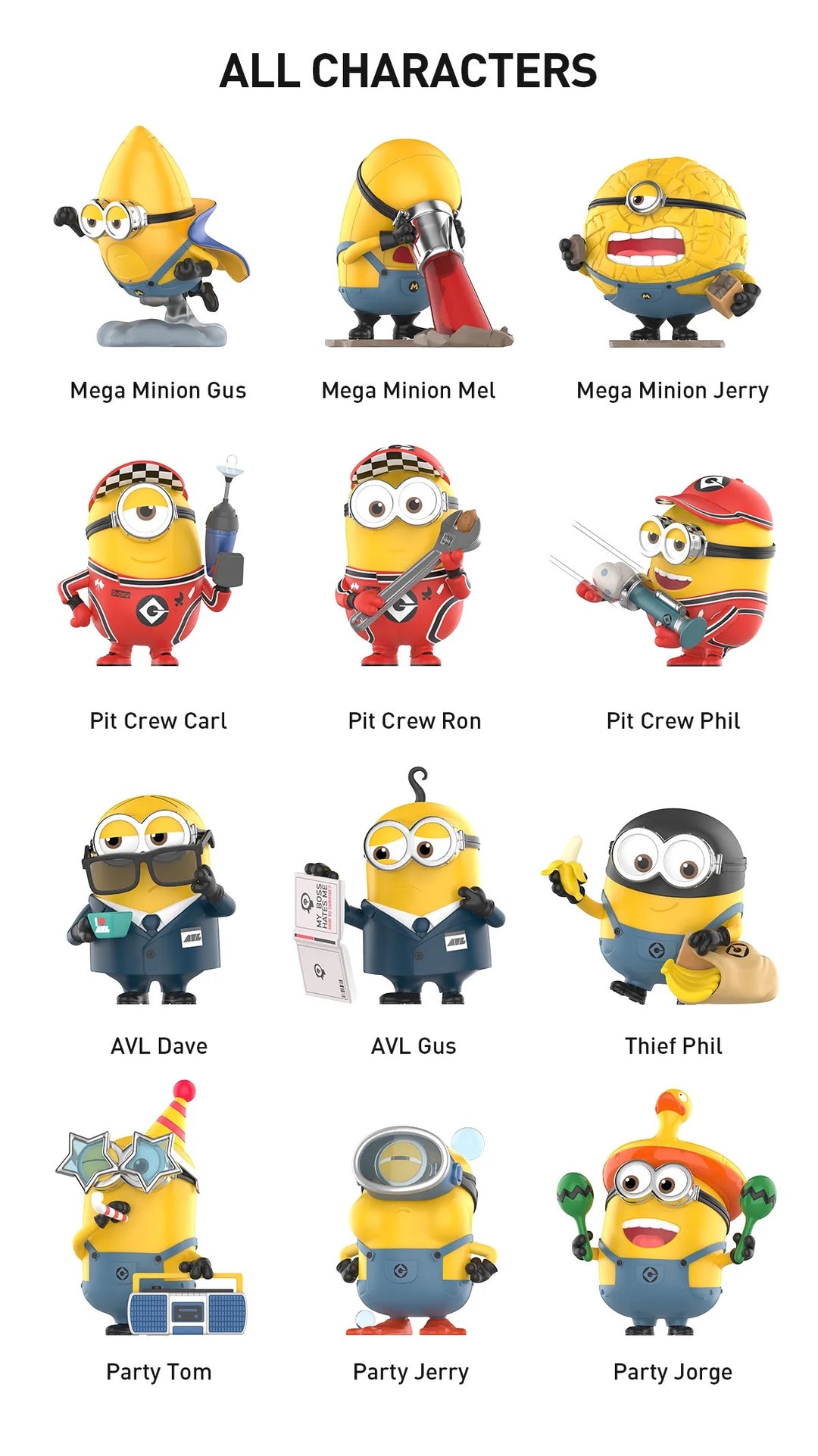 その他 POP MART Universal Despicable Me 4 POP MART]Universal Despicable Me 4 Series Figures