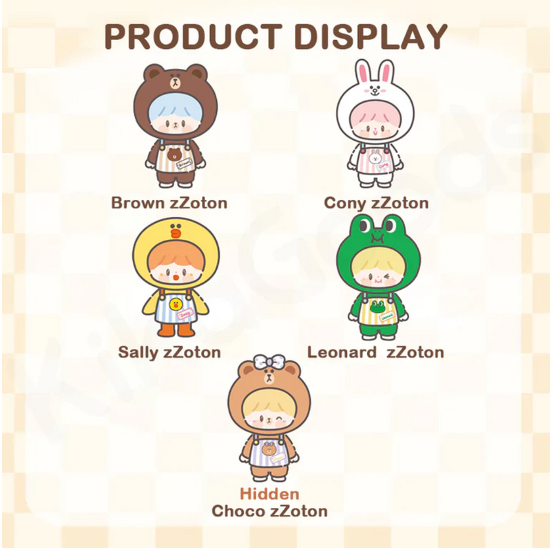 [F.UN] Zzoton My best Friend Series Soft Vinyl Plush Blind Box