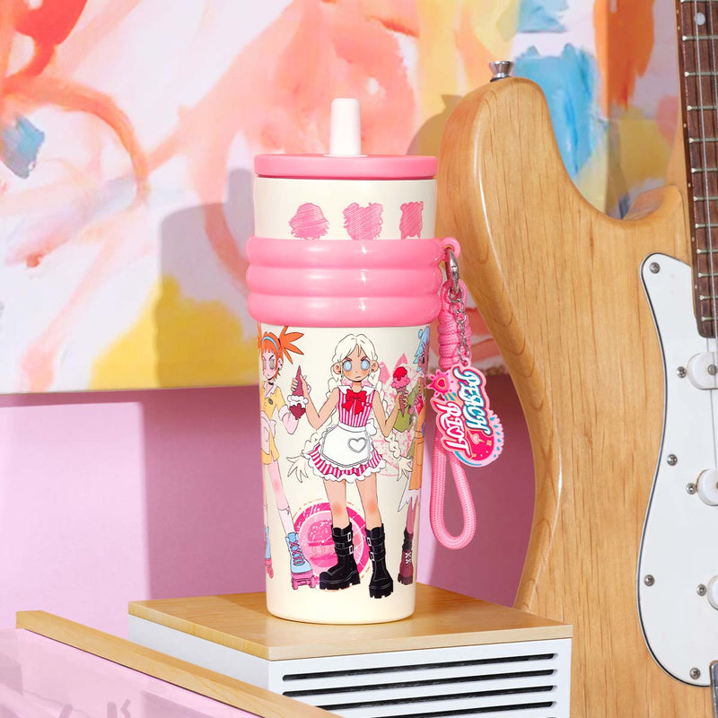 [POP MART]Peach Riot Rush Hour Series-Straw Cup