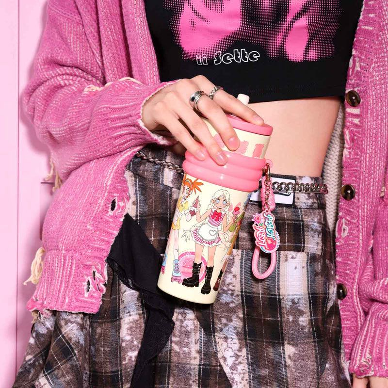 [POP MART]Peach Riot Rush Hour Series-Straw Cup