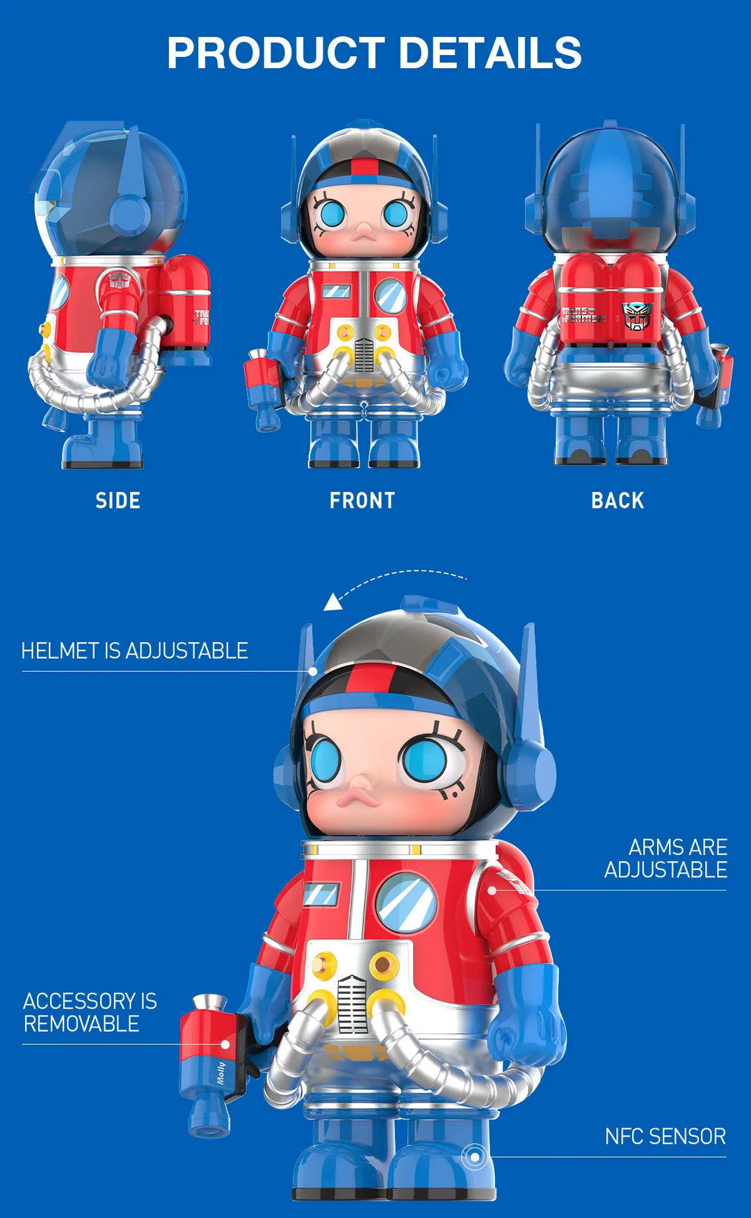POP MART]MEGA SPACE MOLLY 400% Optimus Prime