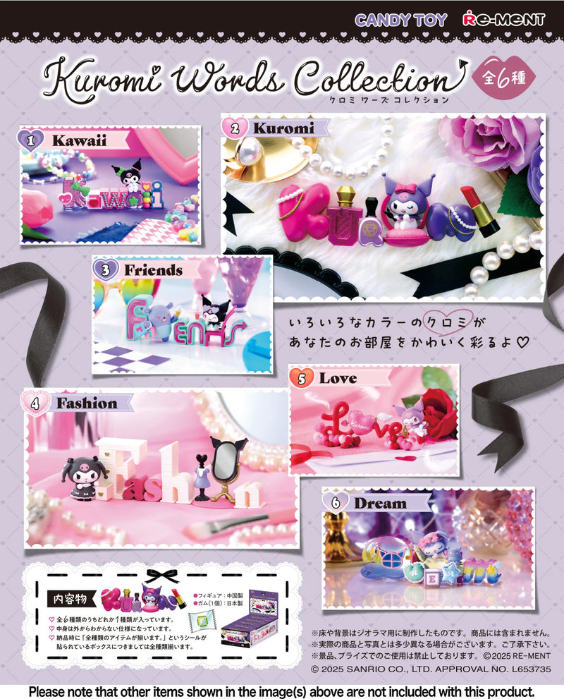 [Re-ment]  Kuromi Words Collection