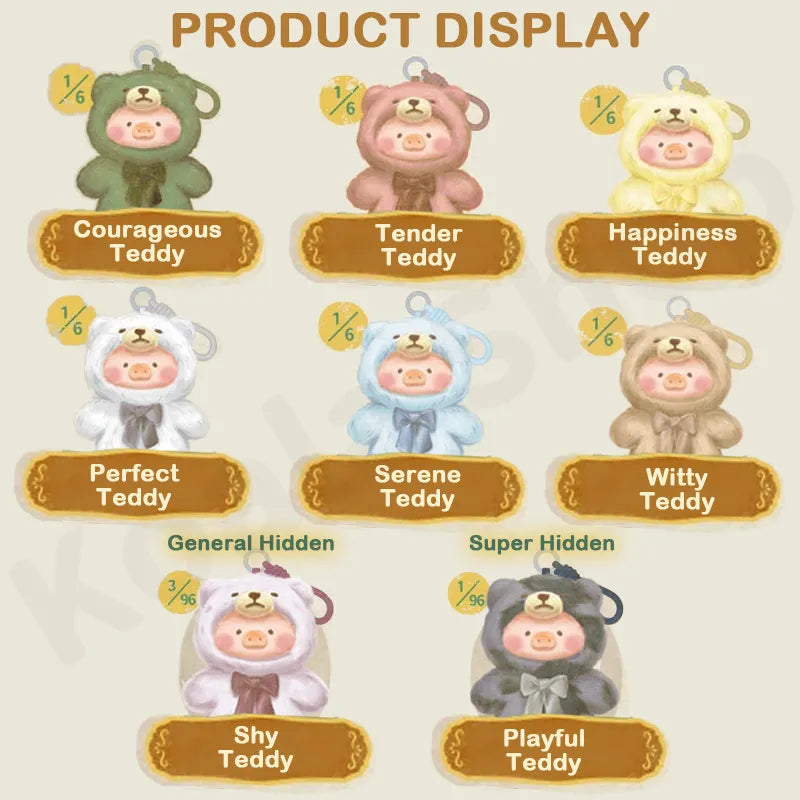 [TOYZERO]LuLu The Piggy-Retro teddy toy store vinyl plush pendants Blind Box