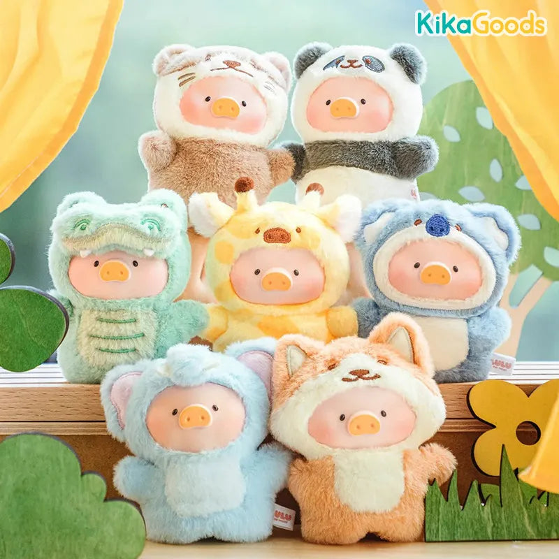 [TOYZERO]LuLu The Piggy Animal Party Forest Theater Vinyl Face Finger Puppet Pendant Blind box