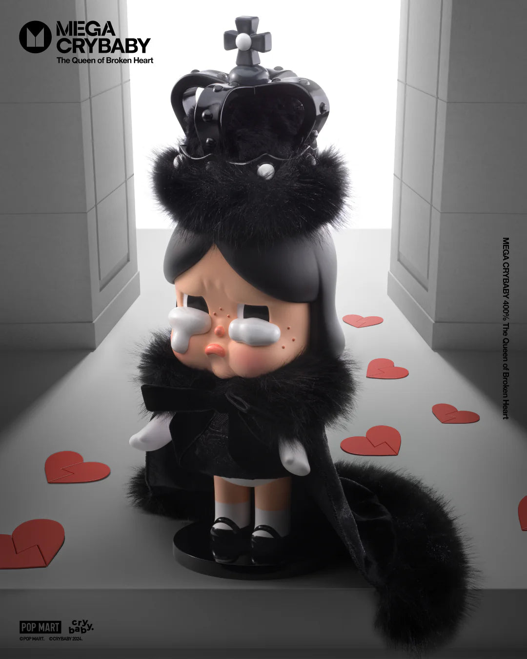 POP MART]MEGA CRYBABY 400% The Queen of Broken Heart