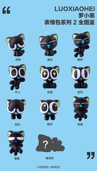 [DREAM CASTLE] Black Luo Xiaohe Emoji Expression Vol.2 Series Blind Box