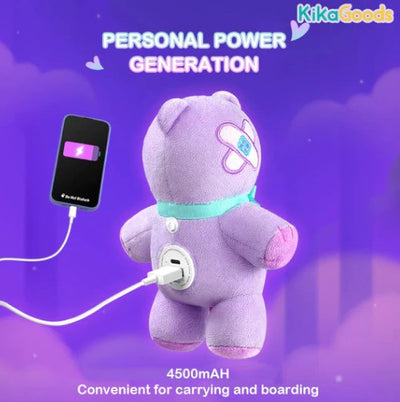 [F.UN] ShinWoo Ghost Bear Plush Power Bank 4500mAh