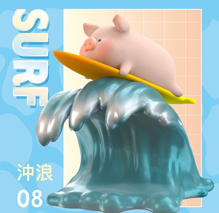 [52 Toys] Lulu The Piggy Beach Party Series Blind Box