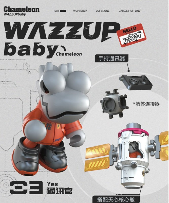 [Lam Toys] WAZZUPbaby Creation Space 206 Chameleon Blind Box Series