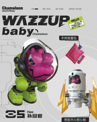 [Lam Toys] WAZZUPbaby Creation Space 206 Chameleon Blind Box Series
