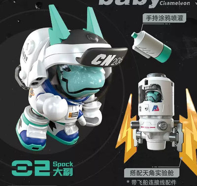 [Lam Toys X Mighty Jaxx]  WAZZUP Chameleon Aerospace Series Blind Box