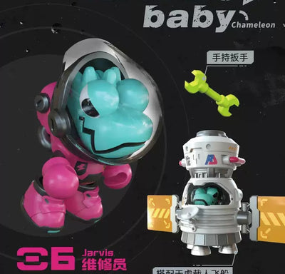 [Lam Toys X Mighty Jaxx]  WAZZUP Chameleon Aerospace Series Blind Box