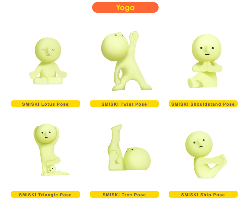 [SONNY ANGEL] Smiski Mini Figure Yoga Series