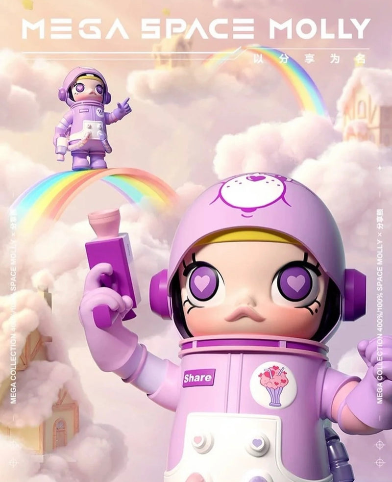 MEGA COLLECTION SPACE MOLLY CARE BEAR 400% + 100%