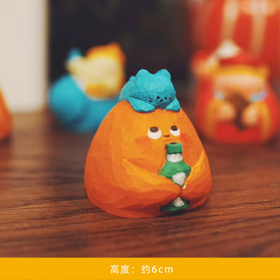 [BIG GALLERY] WOOD CARVING GOD OF PRAYER SERIES TOY FIGURES