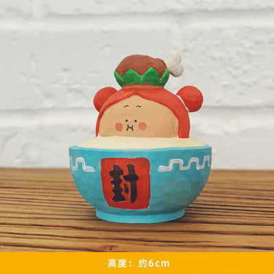 [BIG GALLERY] WOOD CARVING GOD OF PRAYER SERIES TOY FIGURES