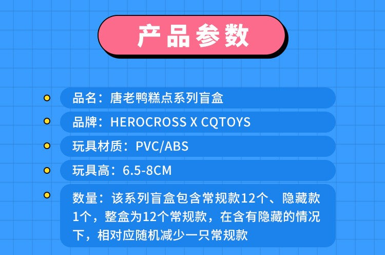 [HEROCROSS] Disney Donald Duck Family Dessert Series Blind Box