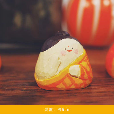 [BIG GALLERY] WOOD CARVING GOD OF PRAYER SERIES TOY FIGURES