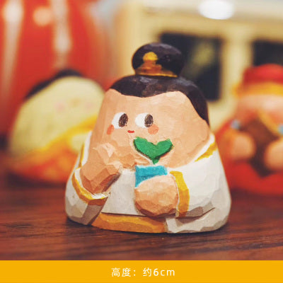 [BIG GALLERY] WOOD CARVING GOD OF PRAYER SERIES TOY FIGURES