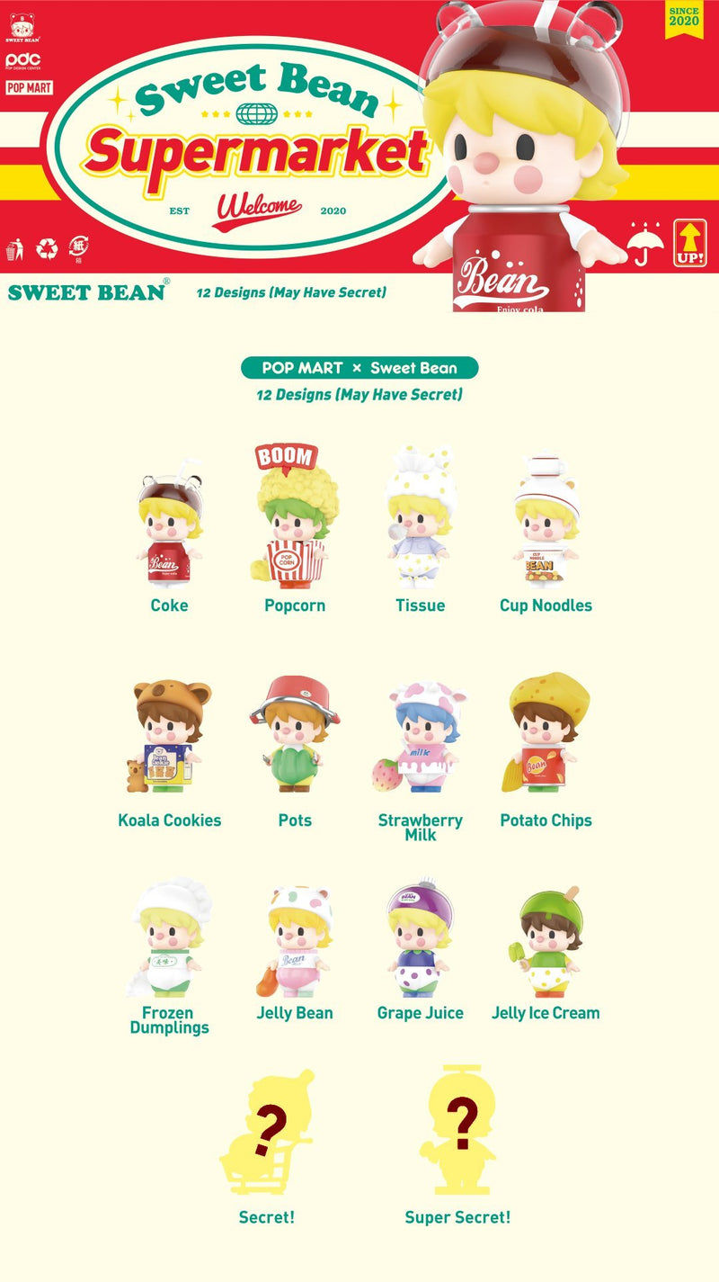[POP MART] SWEET BEAN Supermarket Series Blind Box