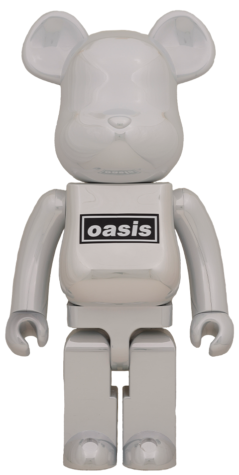 [BE@RBRICK] Bearbrick x Oasis White Chrome Ver. 1000%