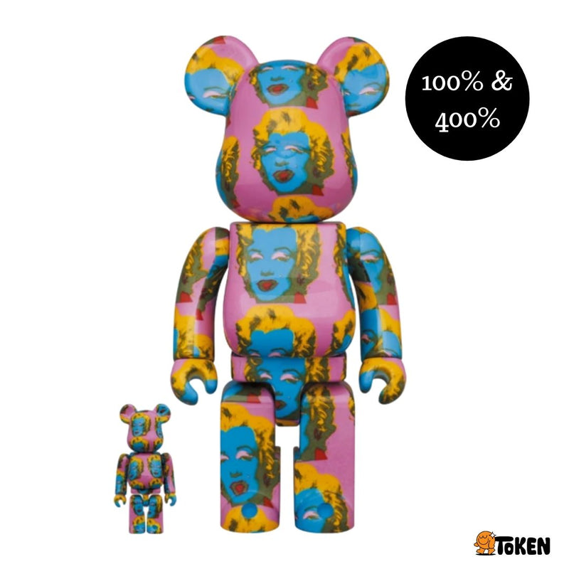 [BEARBRICK] Andy Warhol Marilyn Monroe 100% & 400% Be@rbrick