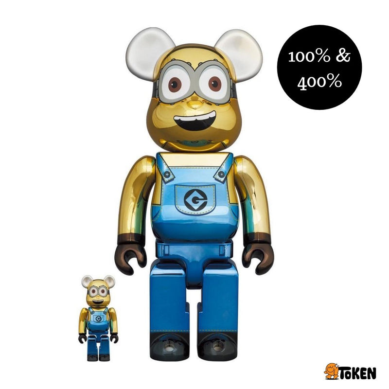 [BEARBRICK] DAVE CHROME Ver. 100% & 400% Be@rbrick