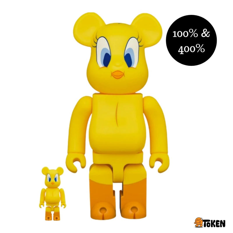 [BEARBRICK] Looney Tunes Tweety 100% & 400% Be@rbrick