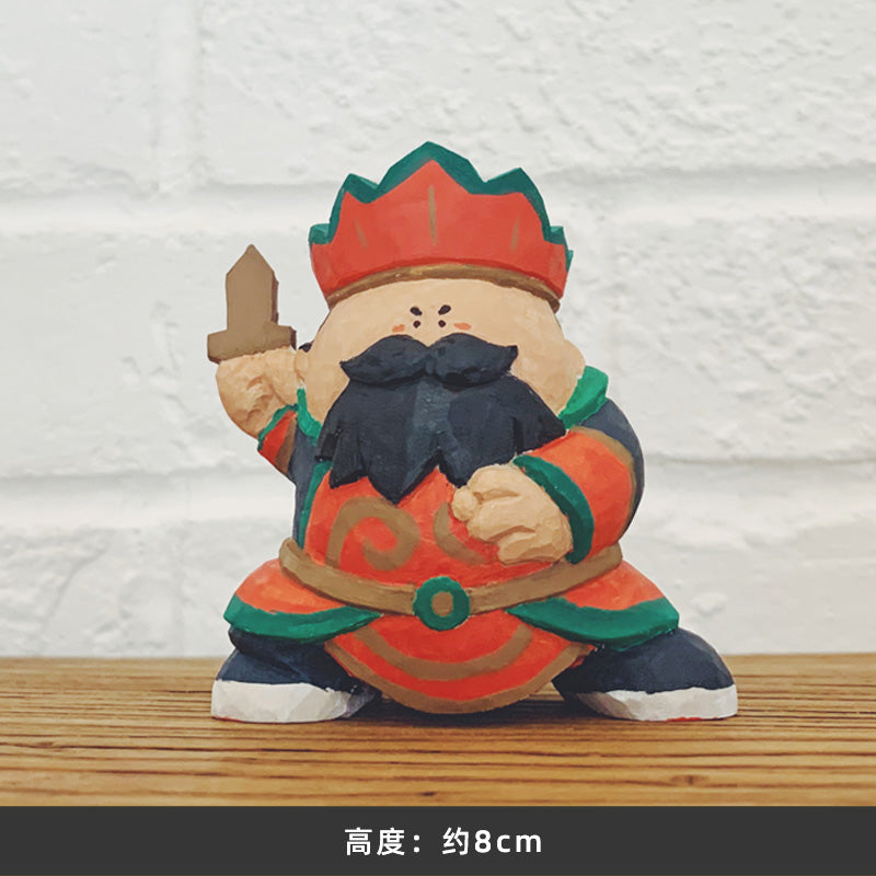 [BIG GALLERY] WOOD CARVING GOD OF PRAYER SERIES TOY FIGURES