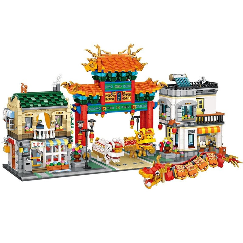 [LOZ] 1030 Chinatown Mini Blocks - Token Studio - LOZ