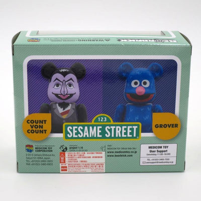 [BE@RBRICK] Bearbrick Count Von Count & Grover 100% Set of 2