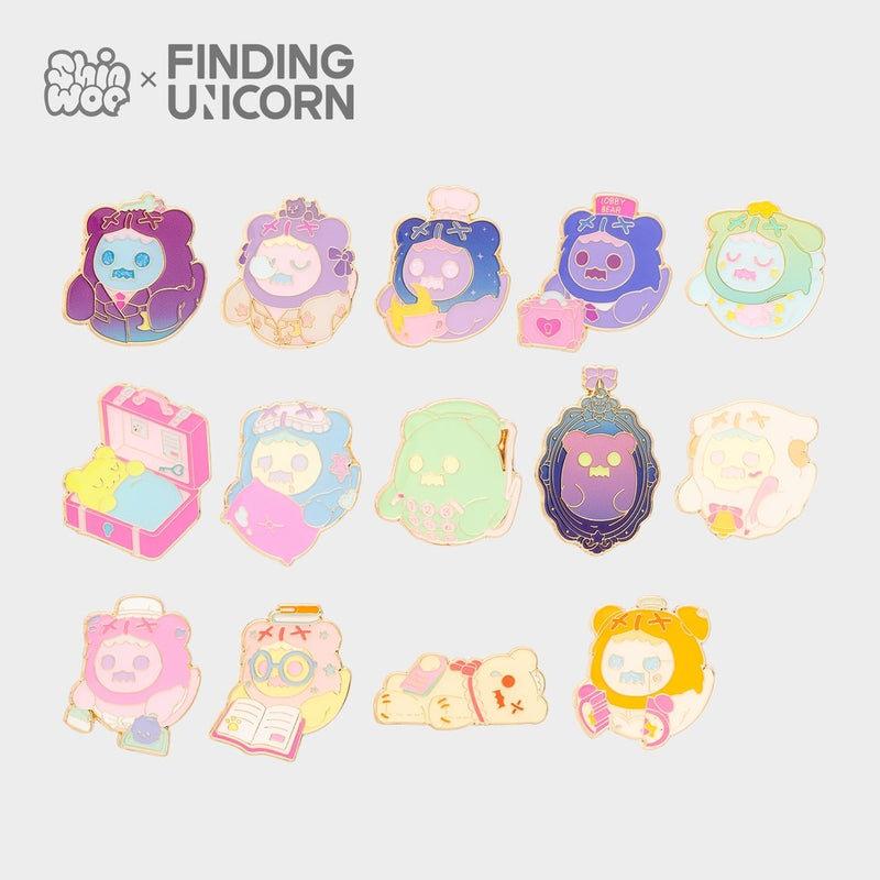 ・NEW ARRIVAL・[F.UN] ShinWoo Sweet Dream Hotel Series Badge Blind Box - Token Studio - F.UN