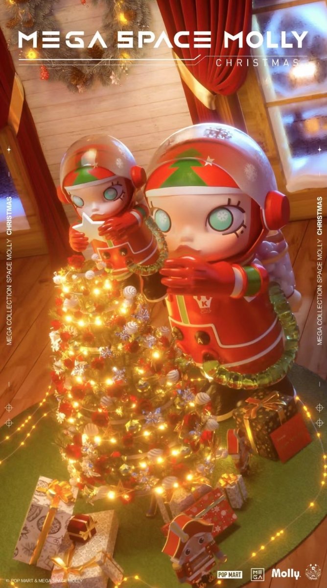 [POP MART] Mega Collection 400% Space Molly Figure - Token Studio - POP MART