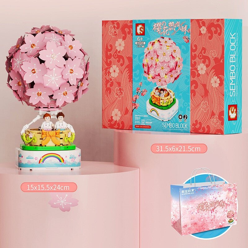 [SEMBO BLOCK] 601150 Cherry Blossom Hot Air Balloon Creator - Token Studio - SEMBO BLOCK