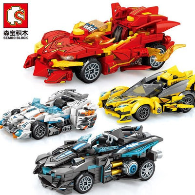 [SEMBO BLOCK] 607073-607076 4 Models Famous Cars Technic - Token Studio - SEMBO BLOCK